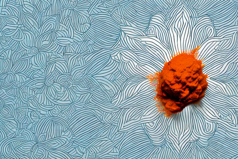 Saffron: Supplements Explained A saffron flower with its stigmas and styles in full bloom