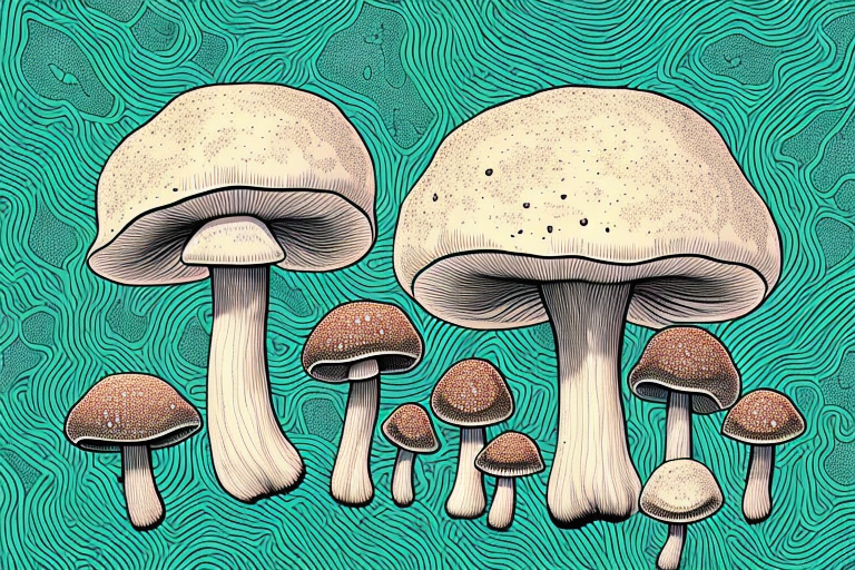 Cordyceps: Supplements Explained A mushroom with a detailed view of the cordyceps fungus