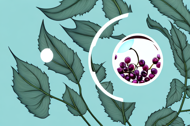 Resveratrol: Supplements Explained A plant with a magnifying glass hovering above it